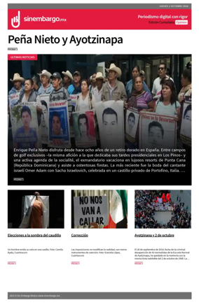 Cover of Sin Embargo Opinion