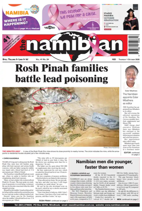 Cover of The Namibian