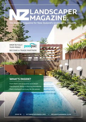 Cover of NZ Landscaper Magazine