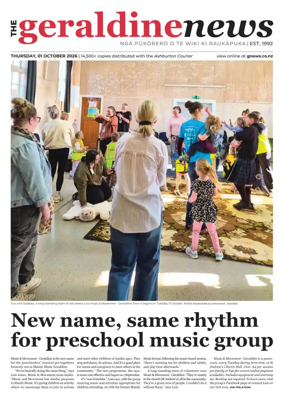 Cover of The Geraldine News