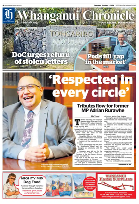 Cover of Whanganui Chronicle