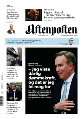 Cover of Aftenposten