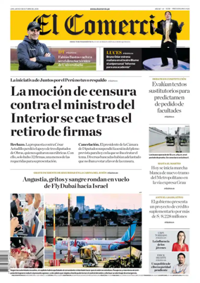Cover of Diario El Comercio