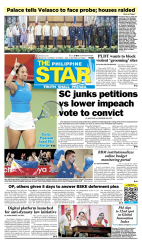 Cover of The Philippine Star