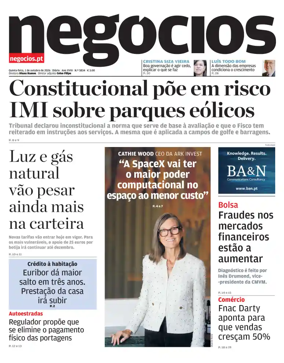 Cover of Jornal de Negocios