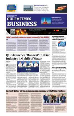 Cover of Gulf Times Business