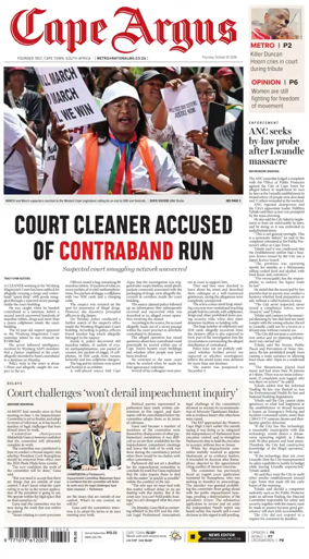 Cover of Cape Argus (PM Edition)
