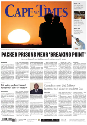 Cover of Cape Times