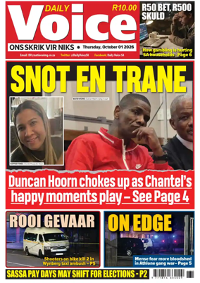 Cover of Daily Voice (South Africa)