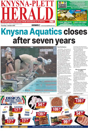 Cover of Knysna-Plett Herald