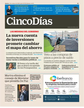Cover of Cinco Dias