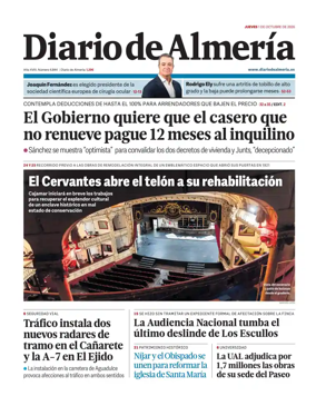Cover of Diario de Almeria