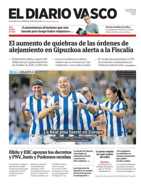 Cover of Diario Vasco (Capital)