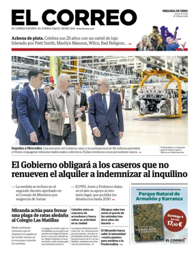 Cover of El Correo (Miranda de Ebro)