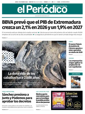 Cover of El Periodico Extremadura