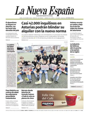 Cover of La Nueva Espana (Occidente)