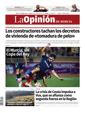 Cover of La Opinion de Murcia
