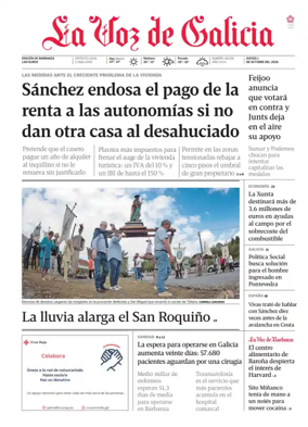 Cover of La Voz de Galicia (Barbanza)