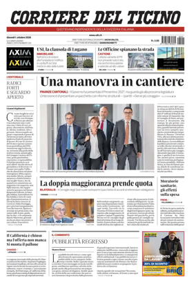 Cover of Corriere del Ticino