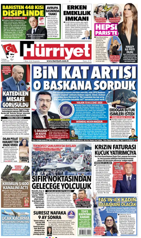 Cover of Hurriyet