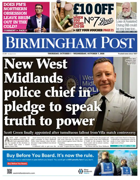 Cover of Birmingham Post