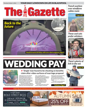 Cover of Blackpool Gazette
