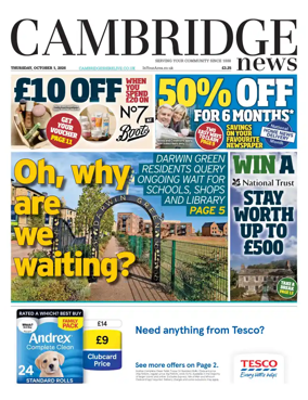 Cover of Cambridge News
