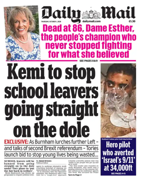 Cover of Daily Mail