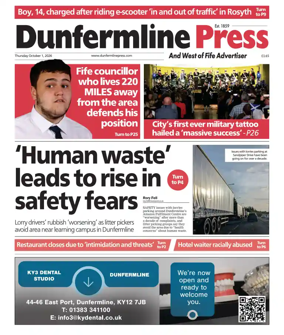 Cover of Dunfermline Press