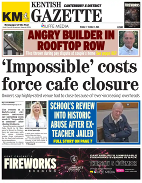 Cover of Kentish Gazette Canterbury & District