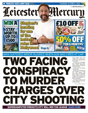 Cover of Leicester Mercury