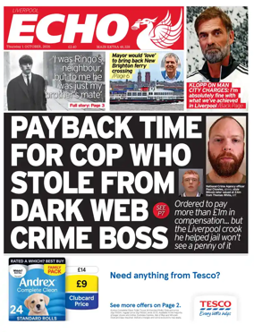 Cover of Liverpool Echo