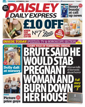 Cover of Paisley Daily Express