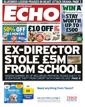 Cover of South Wales Echo