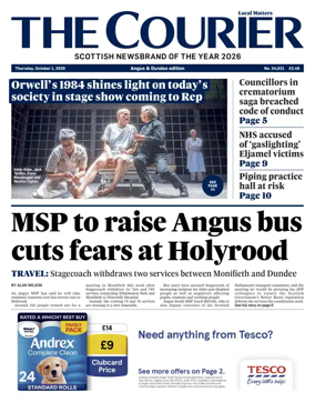 Cover of The Courier & Advertiser (Angus and Dundee)