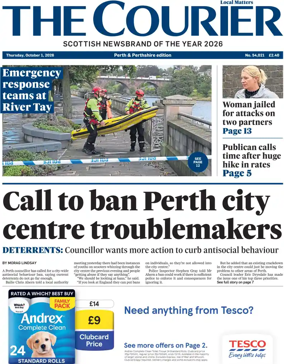 Cover of The Courier & Advertiser (Perth and Perthshire Edition)