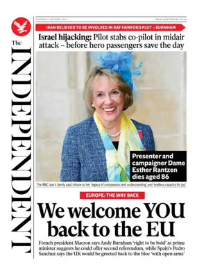 Cover of The Independent