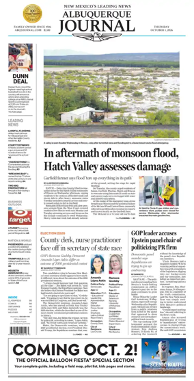Cover of Albuquerque Journal