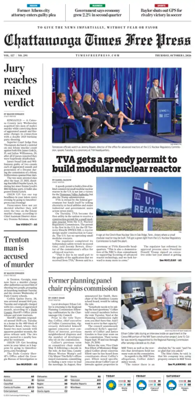 Cover of Chattanooga Times Free Press