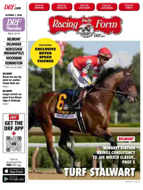 Cover of Daily Racing Form National Digital Edition
