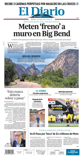 Cover of El Diario de El Paso