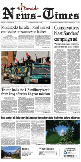 Cover of El Dorado News-Times (VCID - Camden News)