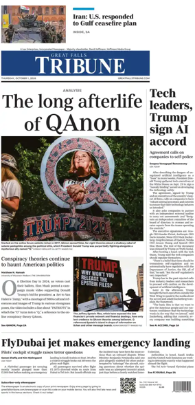 Cover of Great Falls Tribune