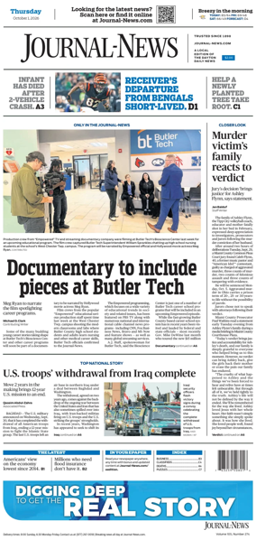 Cover of Hamilton Journal News