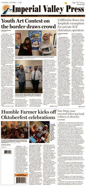 Cover of Imperial Valley Press