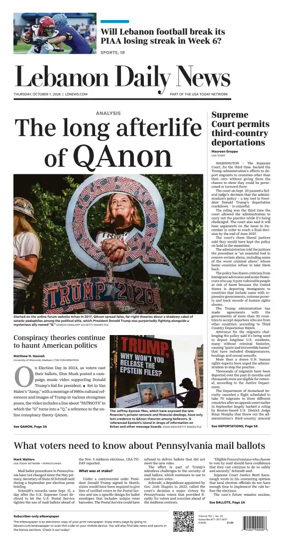 Cover of Lebanon Daily News