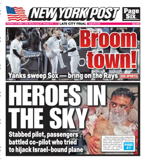 Cover of New York Post