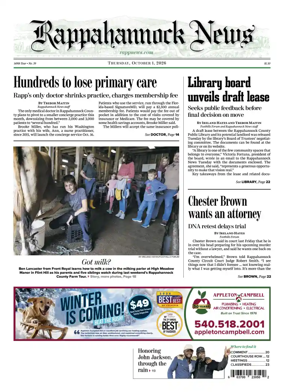 Cover of Rappahannock News