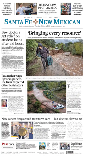 Cover of Santa Fe New Mexican