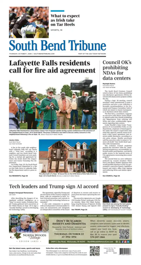 Cover of South Bend Tribune